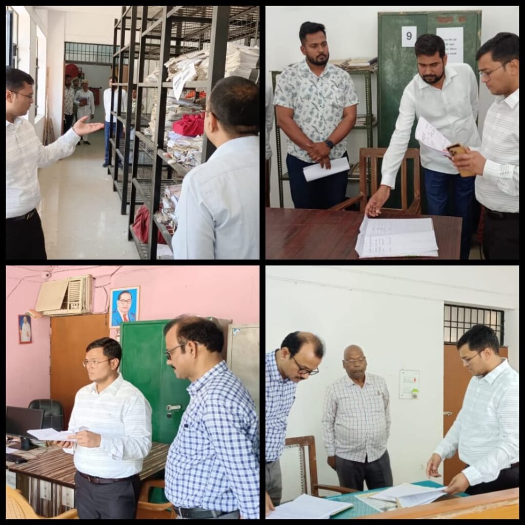 तहसील मधुबन का जिलाधिकारी ने किया आकस्मिक निरीक्षण