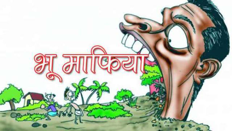 दबंग भूमि माफिया के विरुद्ध कार्यवाही के लिए जिलाधिकारी से की शिकायत