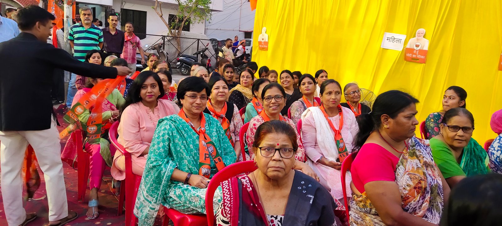 राजनाथ सिंह व ओपी श्रीवास्तव को एतिहासिक जीत  के लिए नुक्कड़ सभा का भव्य आयोजन