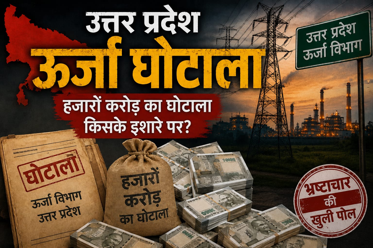 **UPPCL का 3000 करोड़ का सिक्योरिटी घोटाला! पुरानी जमा राशि दोबारा बिल से काटने की ,साजिश