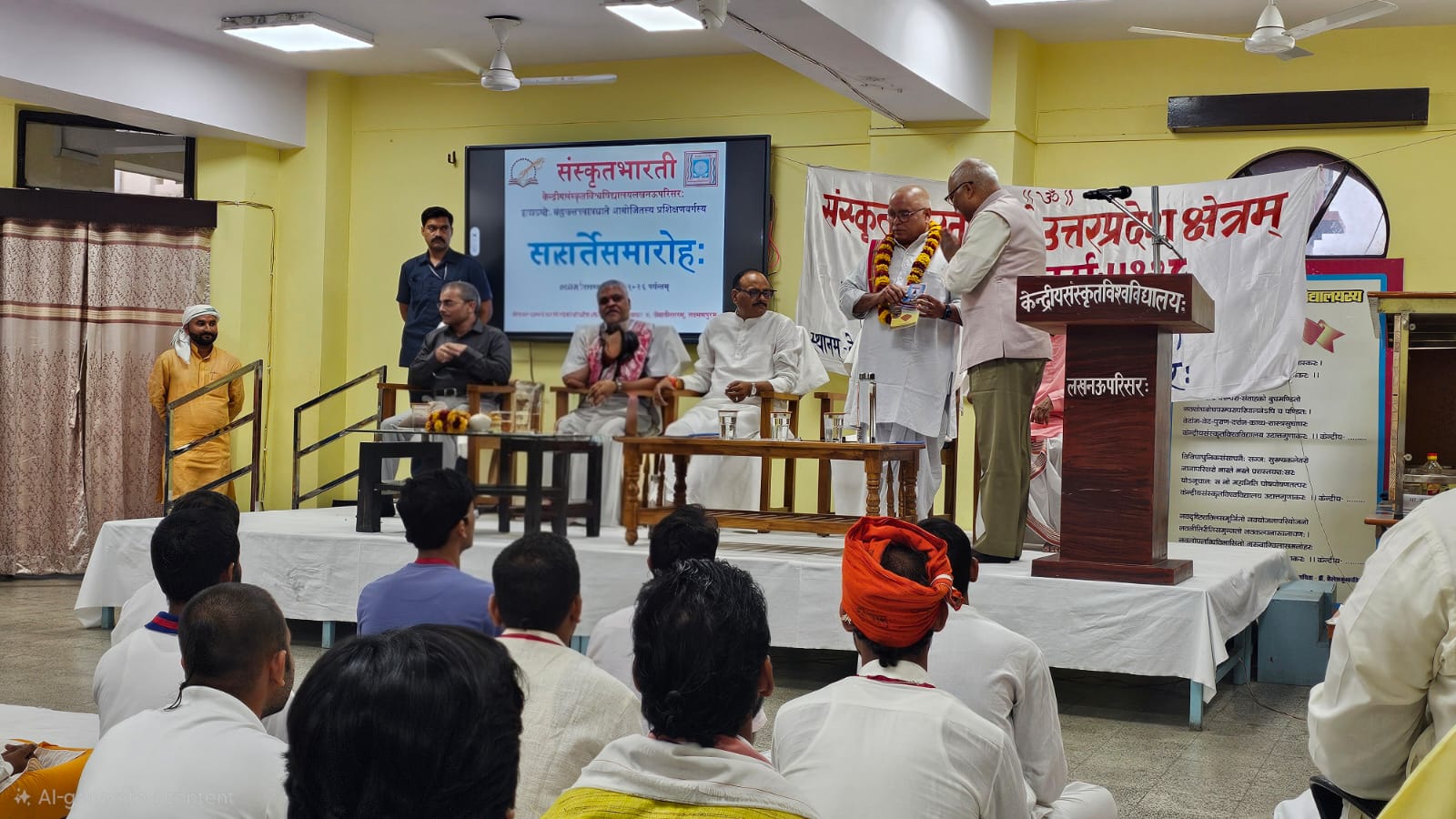 संस्कृतभारती के बारह दिवसीय प्रशिक्षण वर्ग का भव्य दीक्षांत समारोह सम्पन्न, उपमुख्यमंत्री ब्रजेश पाठक ने संस्कृत को बताया भारतीय ज्ञान परंपरा की जीवनरेखा
