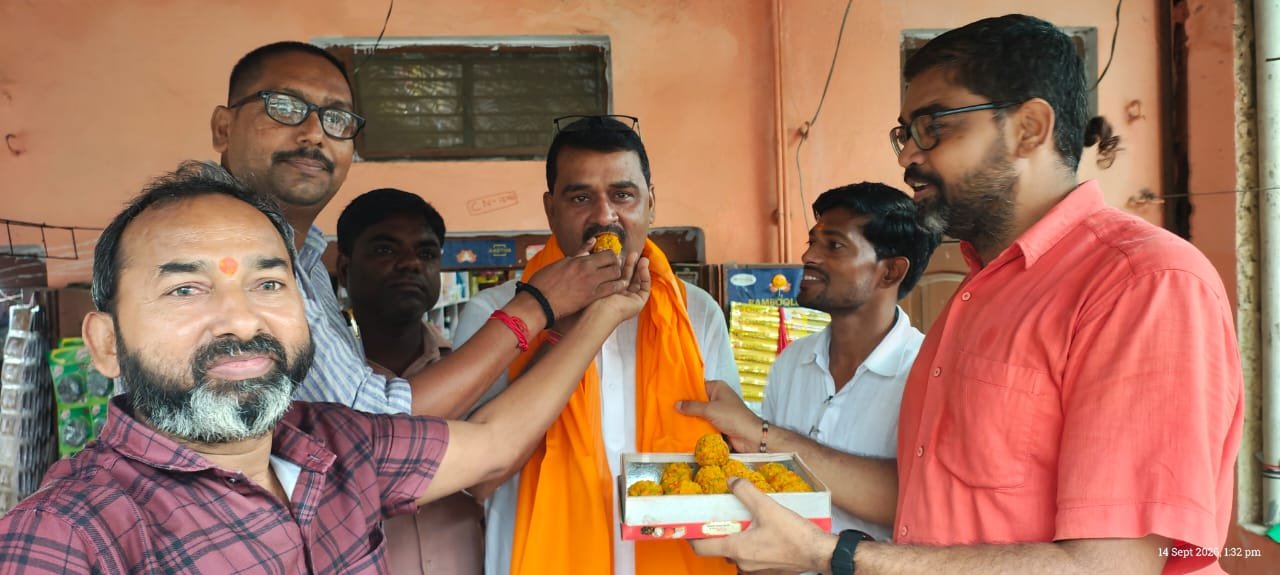 गौ सेवा आयोग में नई जिम्मेदारी, भानु प्रकाश पांडेय का मधुबन में जोरदार स्वागत